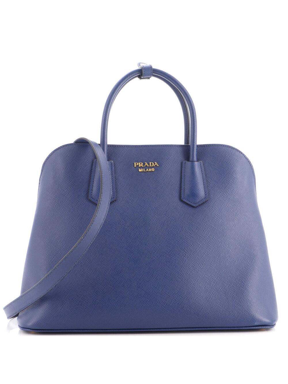 Prada Convertible Dome Satchel Saffiano #370553P98B